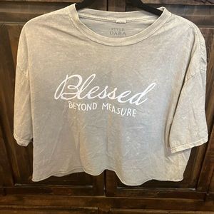 Style Daba, XL, tan crop top